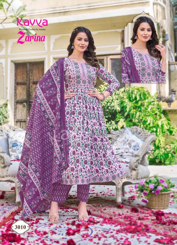 Zarina Vol 3 By Kavya Naira Cut Cotton Kurti With Bottom Dupatta Wholesale Market In Surat

